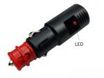 Auto Male Plug Cigarette Lighter Adapter na may LED